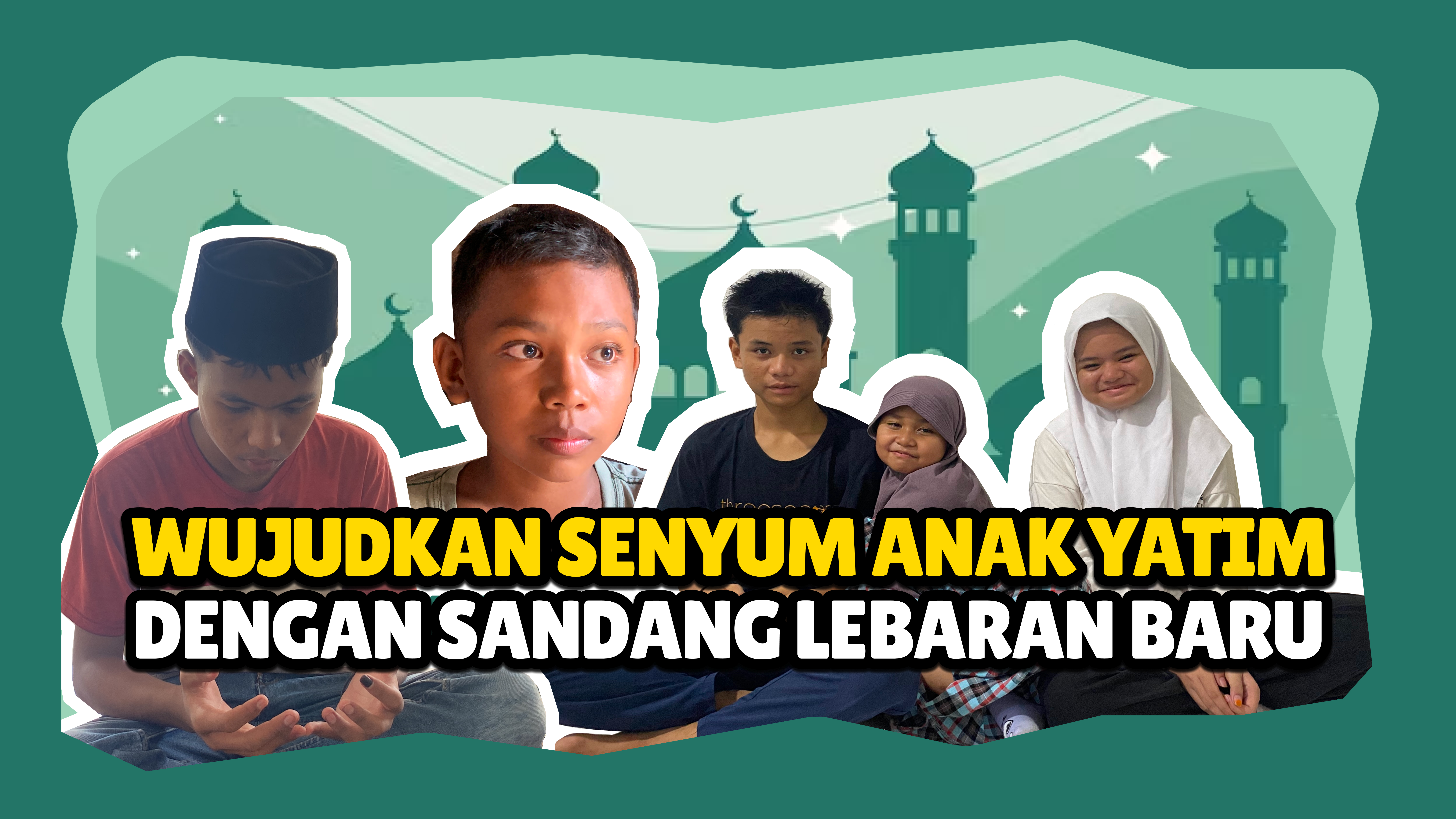 Berikan Sandang Lebaran Untuk Yatim Pejuang Nafkah