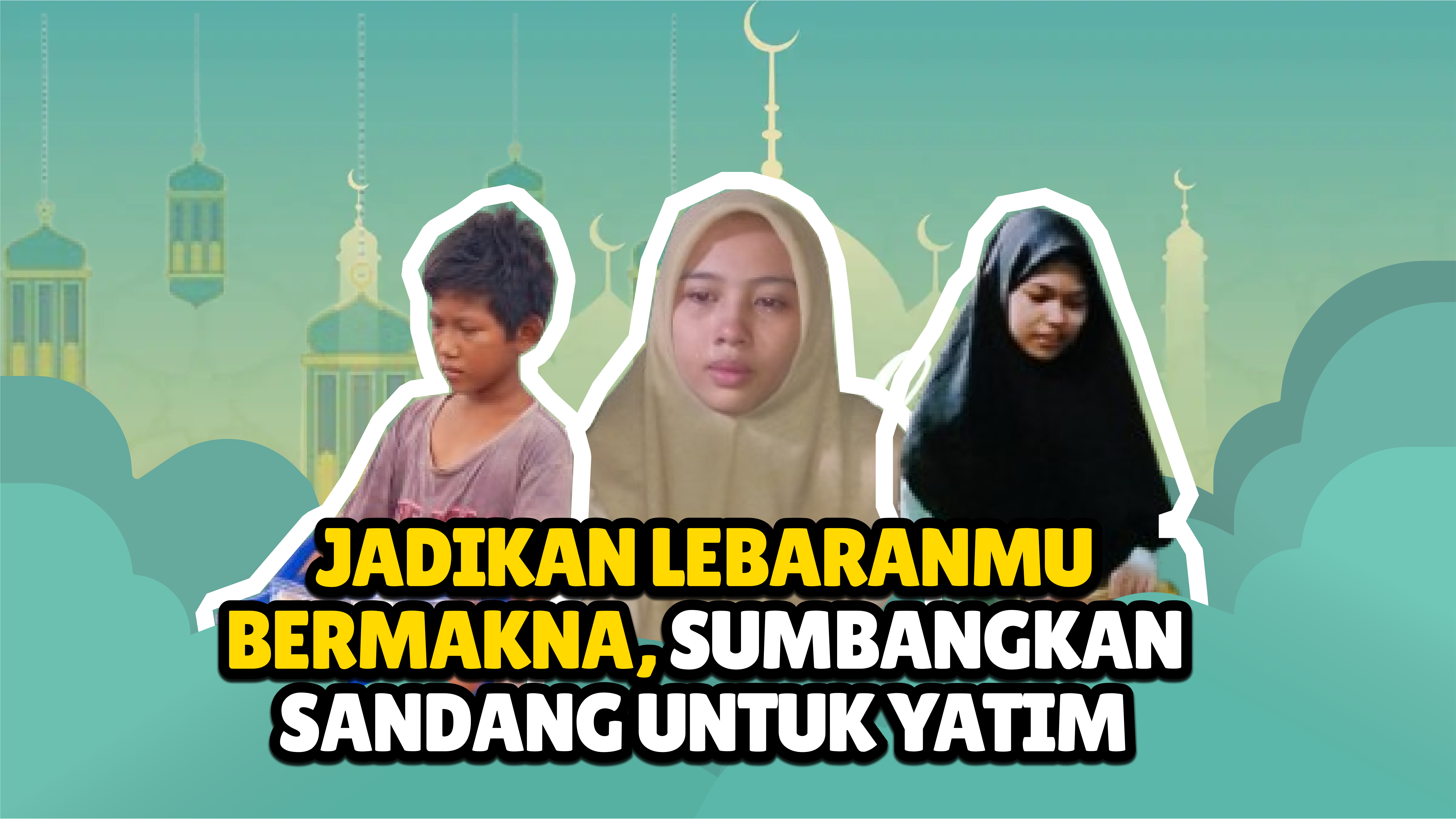 Berbagi Sandang Lebaran Untuk Yatim di Hari Raya